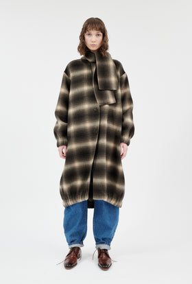 Shadow Check Double Face Mantel, Fango from ODEEH 