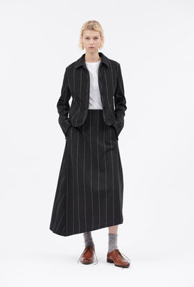 Bold Pin Stripe Jacke, Charcoal from ODEEH 