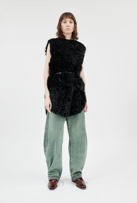 Tigrado Sheep Fell Weste, Jet Black from ODEEH 
