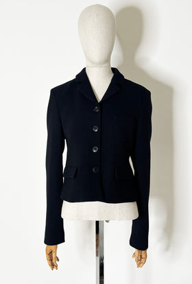 Heavy Georgette Jacke, Jet Black from ODEEH 