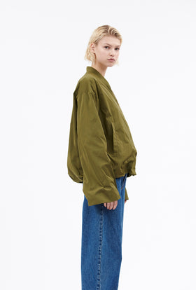 Soft Duchesse Jacke, Goldolive from ODEEH 