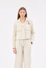 Pin Stripe Gabardine Jacke, Ivory1 from ODEEH 
