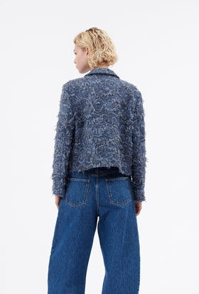 Destructured Jacquard Jacket, Fayence from ODEEH 