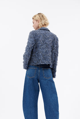 Destructured Jacquard Jacket, Fayence from ODEEH 