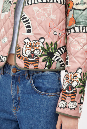Cats & Tigers Jacket, Blush from ODEEH 