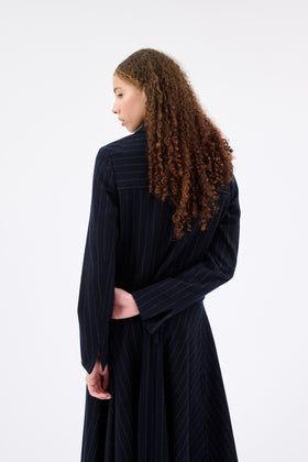 FLANNEL PIN STRIPE Jacke, Navy from ODEEH 