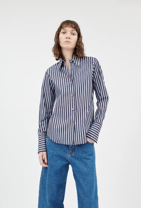 Men's Stripe Bluse, Marine from ODEEH 