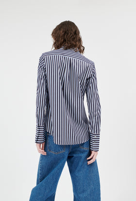 Men's Stripe Bluse, Marine from ODEEH 