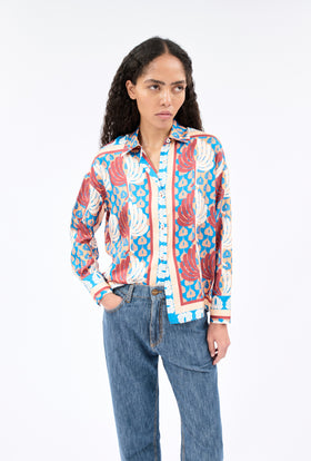 Double Face Coat, Marble Red from ODEEH 
