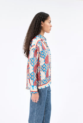 Double Face Coat, Marble Red from ODEEH 
