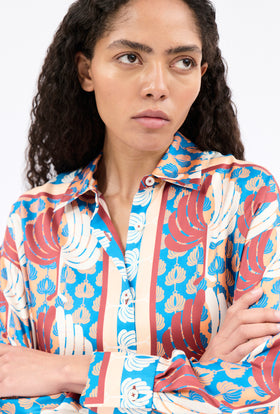 Double Face Coat, Marble Red from ODEEH 
