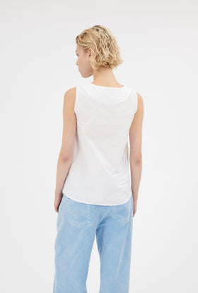 Techno Cotton Top, White from ODEEH 