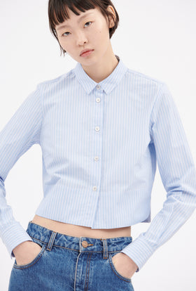 Men's Stripe Bluse, Airblue from ODEEH 