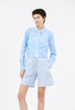 Garment Printed Poplin Bluse, Himmelblau from ODEEH 