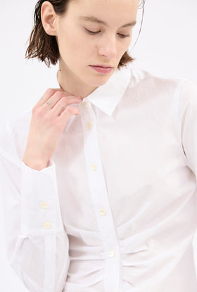 Poplin Bluse, White from ODEEH 