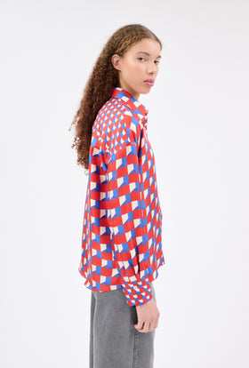 CUBES Bluse, True Red from ODEEH 