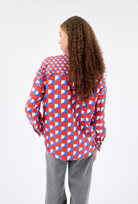 CUBES Bluse, True Red from ODEEH 