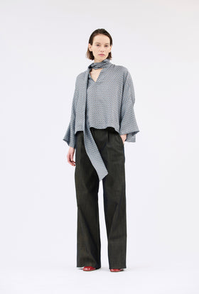 Mini Chestnuts Bluse, Foggy Blue from ODEEH 