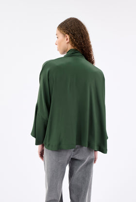 SILK ACETATE Bluse, Night Forest from ODEEH 