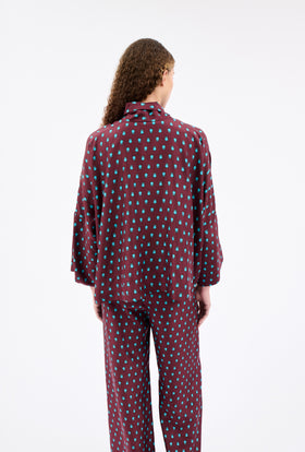 PENGUINS Bluse, Deep Purple from ODEEH 