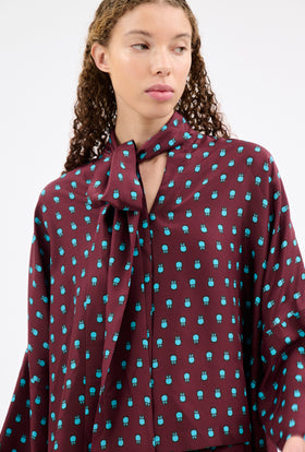 PENGUINS Bluse, Deep Purple from ODEEH 