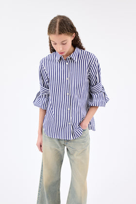 ROMAN STRIPE Bluse, Ink from ODEEH 
