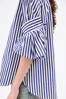 ROMAN STRIPE Bluse, Ink from ODEEH 