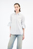 Mens Stripe Bluse, Ice Blue from ODEEH 