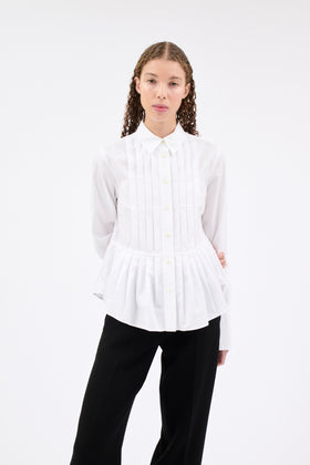 POPLIN Bluse, White from ODEEH 