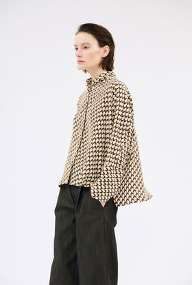 Chevrons Bluse, Mink from ODEEH 