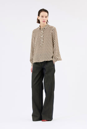 Chevrons Bluse, Mink from ODEEH 