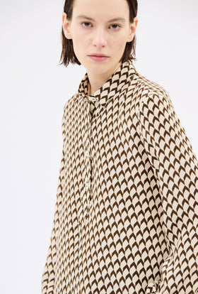 Chevrons Bluse, Mink from ODEEH 