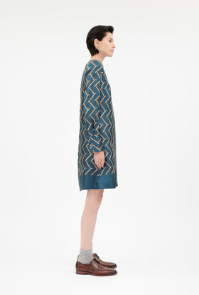 Graphic Bars Kleid, Moonstone from ODEEH 