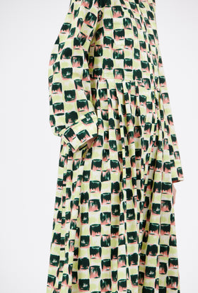 Brush Strokes Kleid, Evergreen from ODEEH 