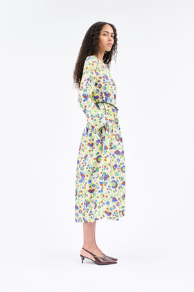 Florets Kleid, Pale Yellow from ODEEH 
