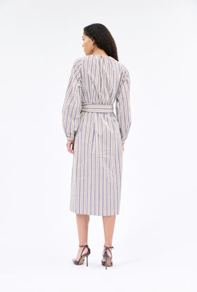 Fancy Stripe 1 Kleid, Baltic Blue from ODEEH 