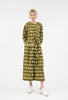 Graphical Dots Kleid, Goldolive from ODEEH 