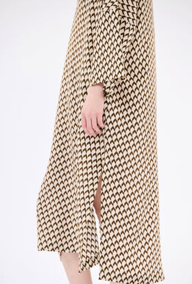Chevrons Kleid, Mink from ODEEH 