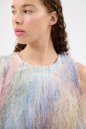FRINGY RAINBOW Kleid, Seablue from ODEEH 