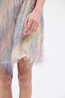 FRINGY RAINBOW Kleid, Seablue from ODEEH 