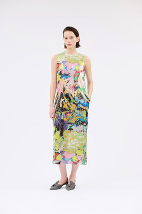 Flowers On Sequins Kleid, Multicolor from ODEEH 