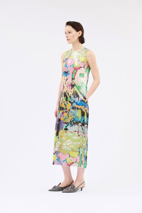 Flowers On Sequins Kleid, Multicolor from ODEEH 