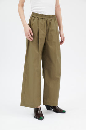 Poplin Hose, Dark Olive from ODEEH 