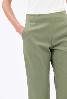 Cotton Twill Hose, Bush Green from ODEEH 