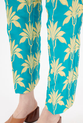 Matelassè Palms Hose, Bright Emerald from ODEEH 