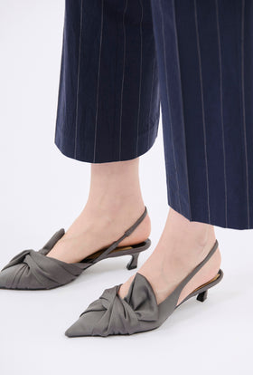 Paper Touch Stripe Trouser, Marine from ODEEH 