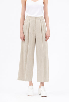 NATURAL SERGE BLEACHED Hose, Almond from ODEEH 