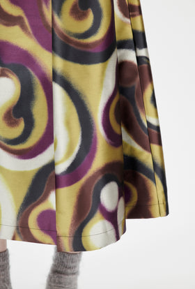 Shiny Serge Blurred Paisley Rock, Merlot from ODEEH 