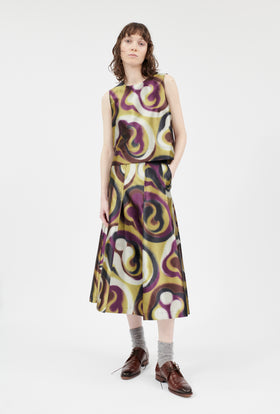 Shiny Serge Blurred Paisley Rock, Merlot from ODEEH 