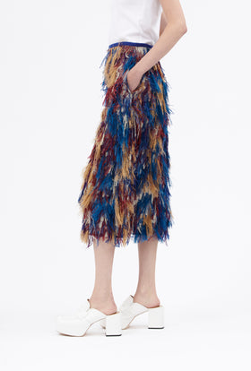Fringy Jacquard Rock, Berry Blue from ODEEH 